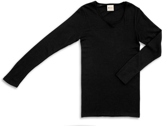 Damen-Shirt langarm Wolle/Seide