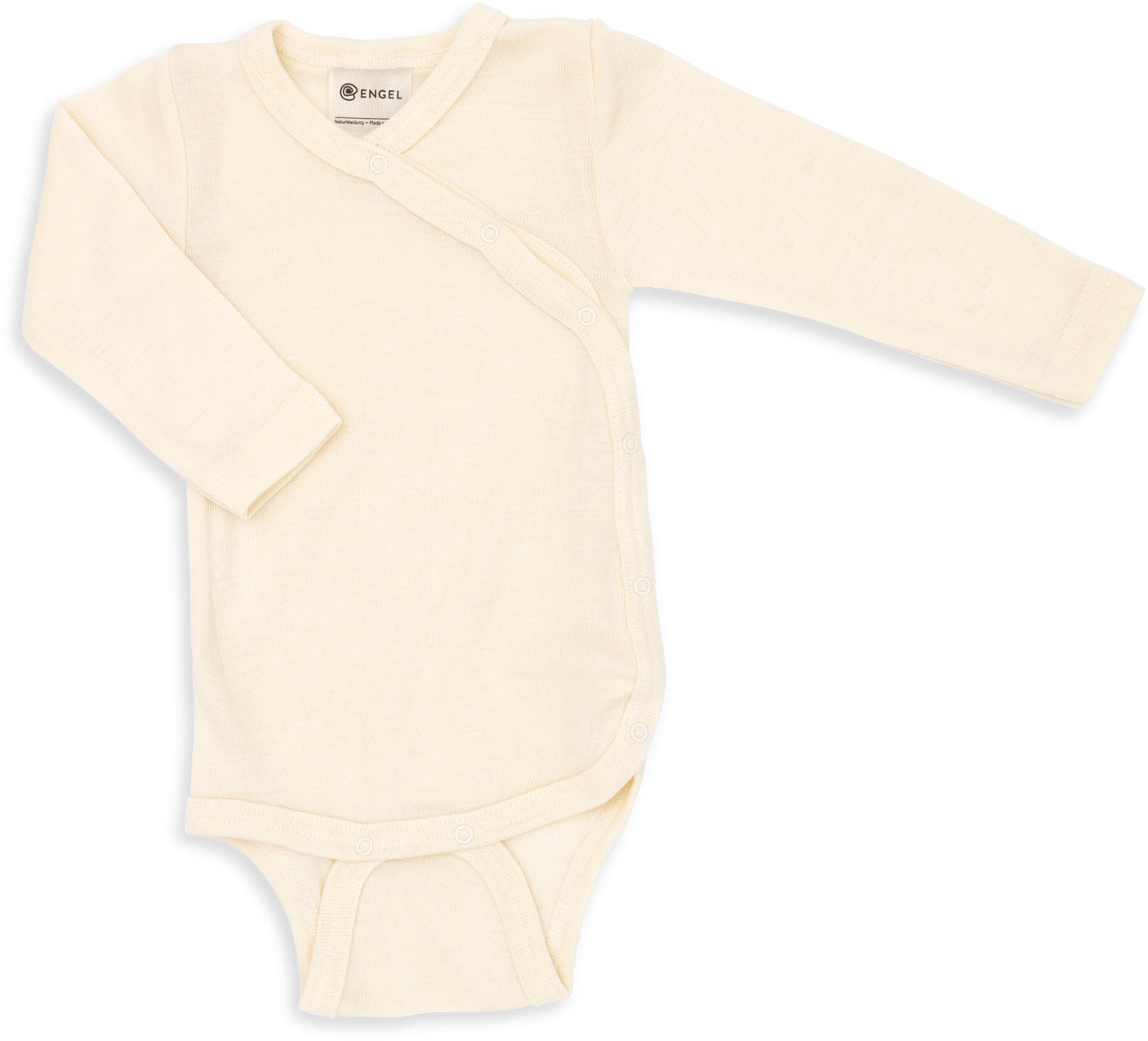 Baby Wickelbody langarm Wolle/Seide