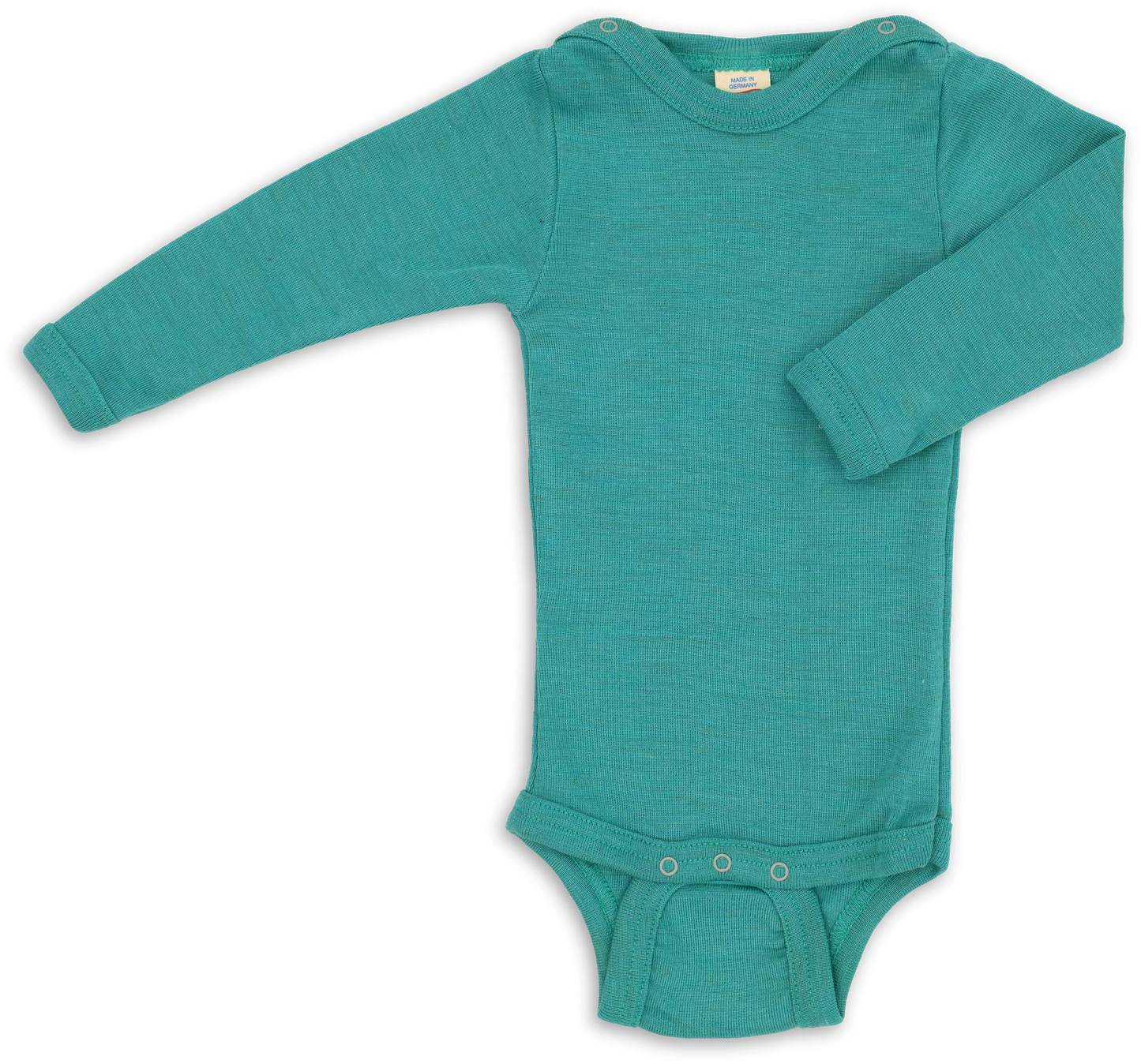 Baby Body langarm Wolle/Seide