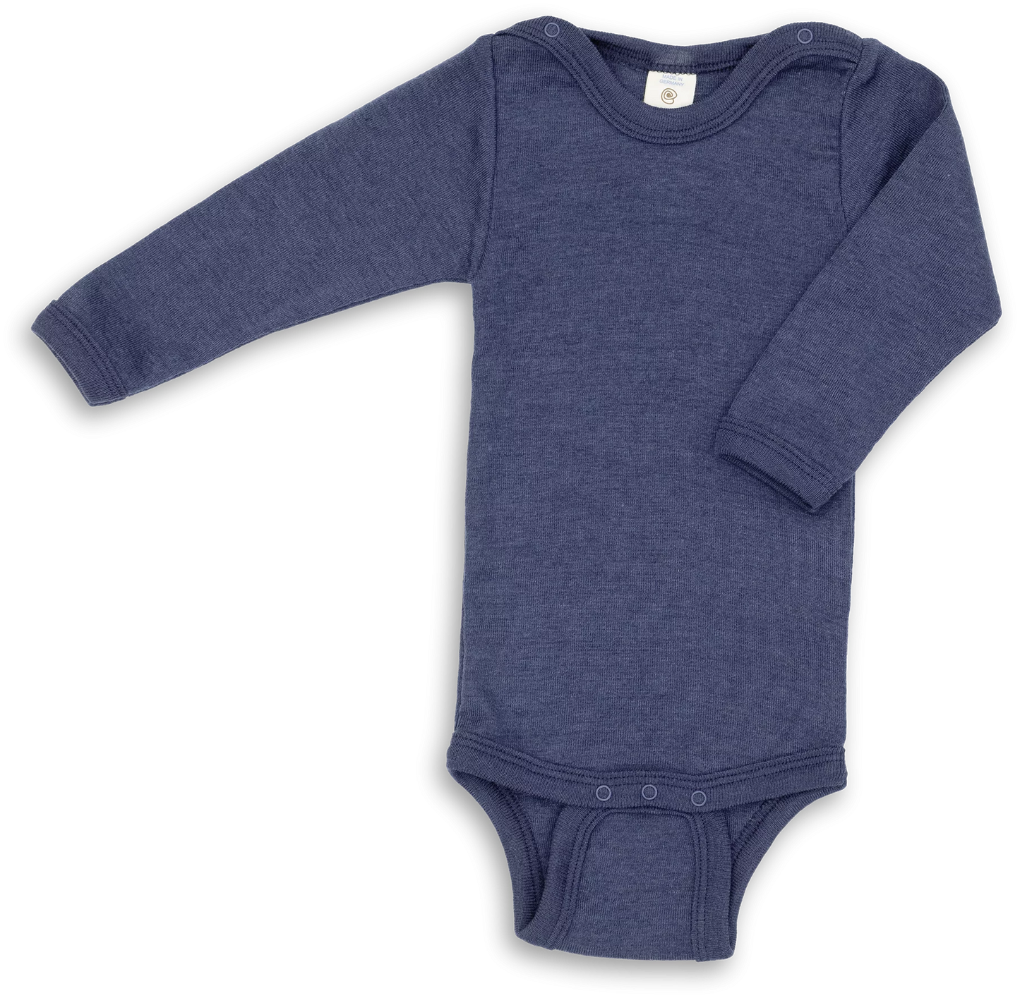 Baby Body langarm Wolle/Seide