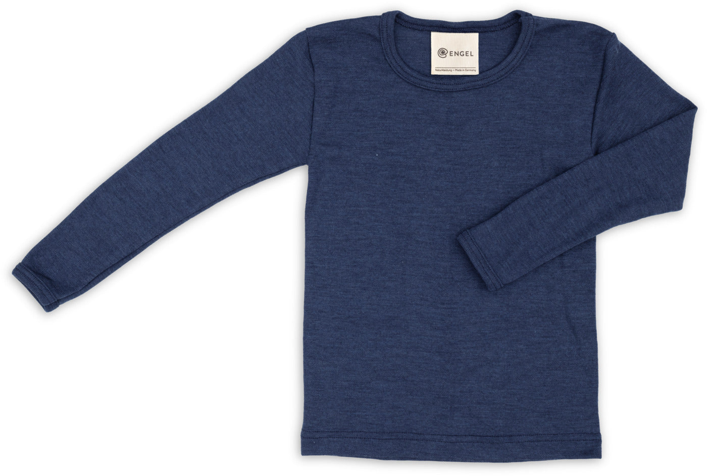Kinder-Shirt langarm Wolle/Seide