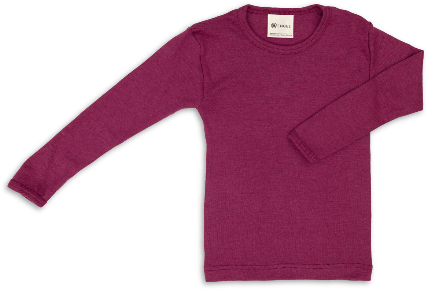 Kinder-Shirt langarm Wolle/Seide