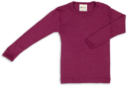 Kinder-Shirt langarm Wolle/Seide