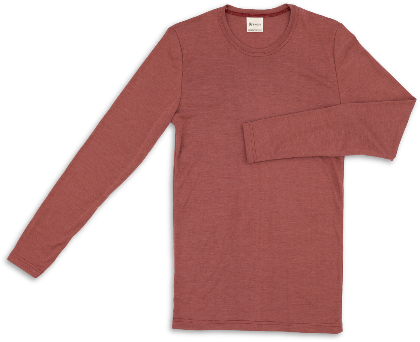 Herren-Shirt langarm Wolle/Seide