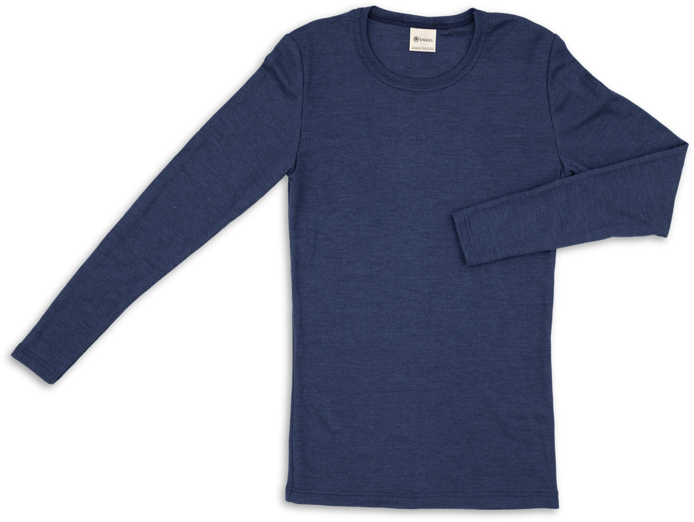 Herren-Shirt langarm Wolle/Seide