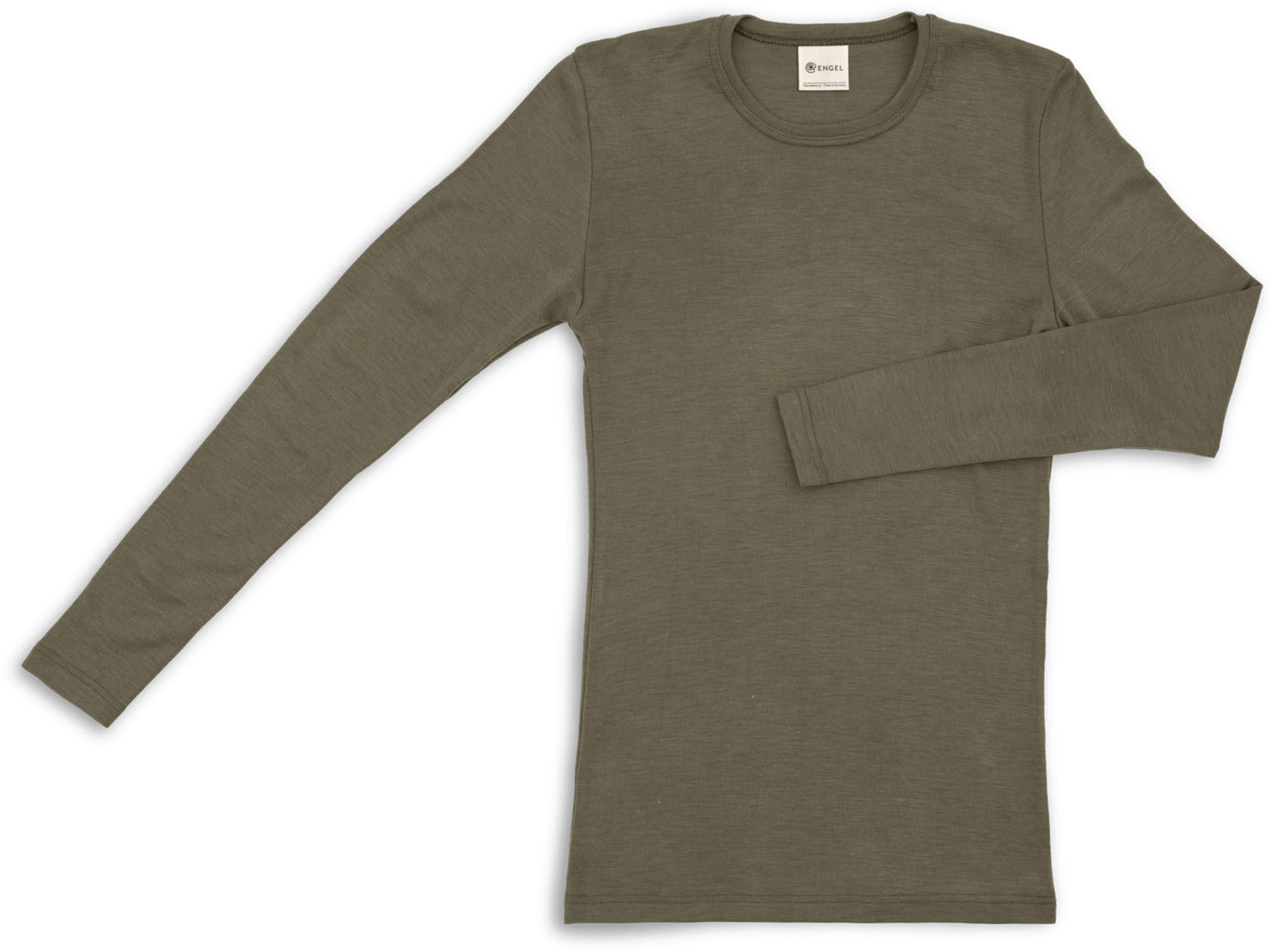Herren-Shirt langarm Wolle/Seide