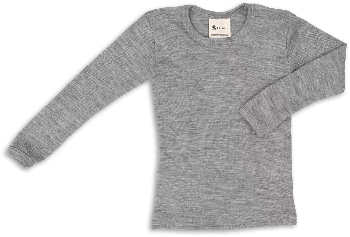 Kinder-Shirt langarm Wolle/Seide