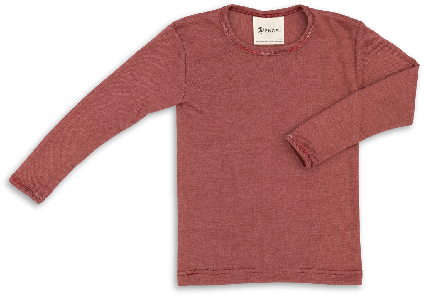 Kinder-Shirt langarm Wolle/Seide