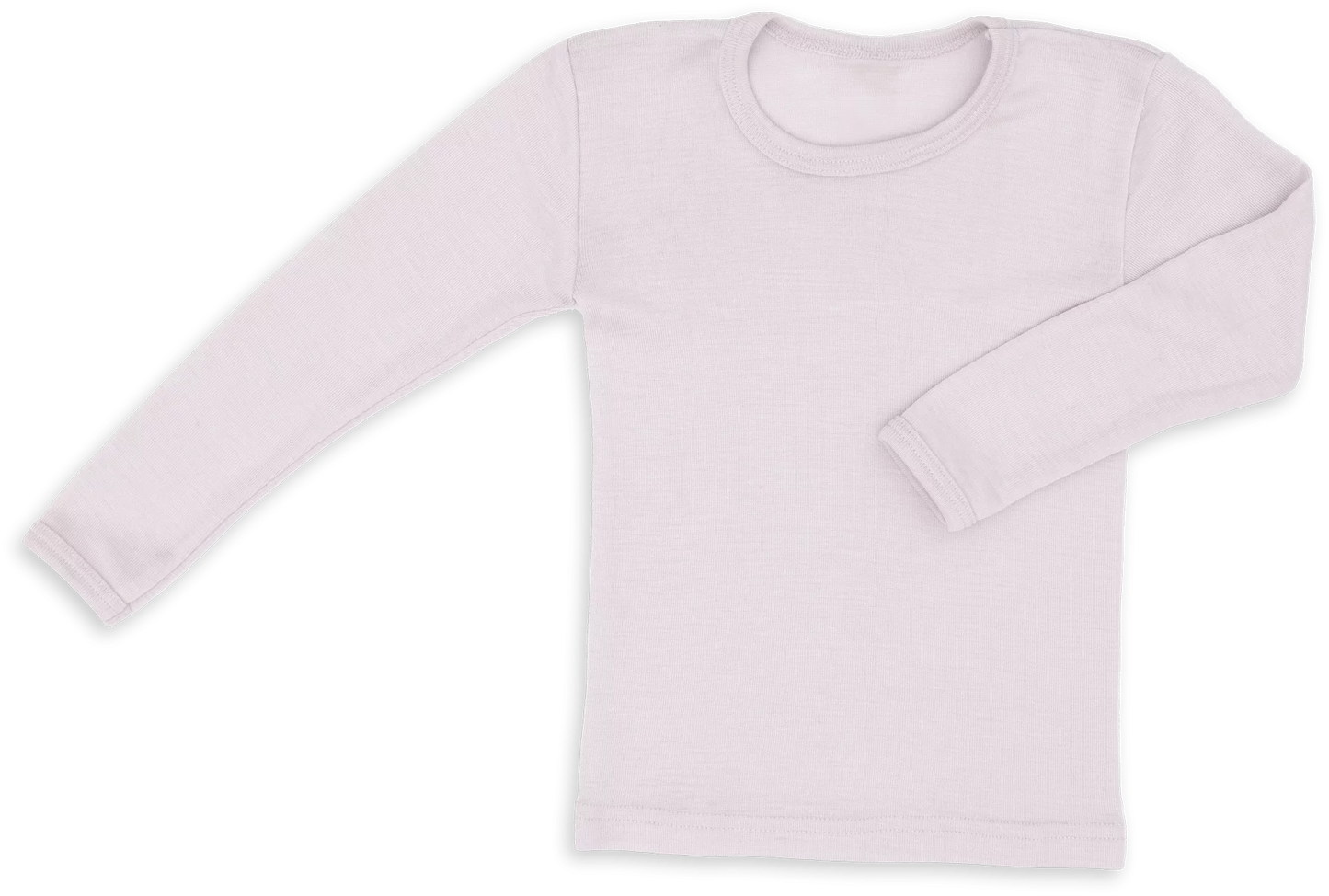 Kinder-Shirt langarm Wolle/Seide