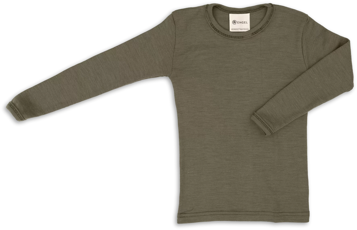 Kinder-Shirt langarm Wolle/Seide