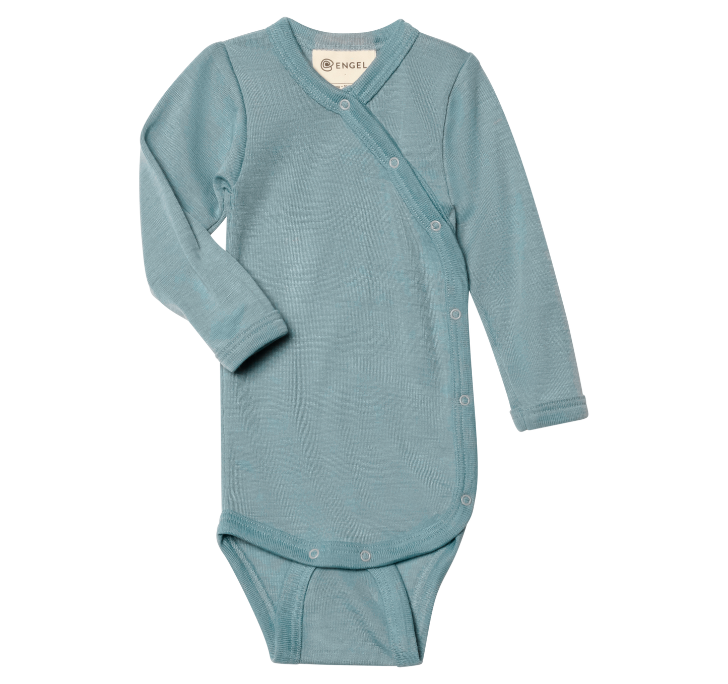Baby Wickelbody langarm Wolle/Seide